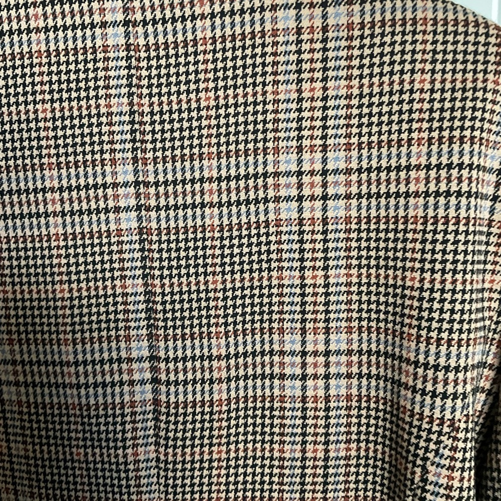 2 piece Brown Plaid Women's Suit Jacket and Slacks - Picture 3 of 7